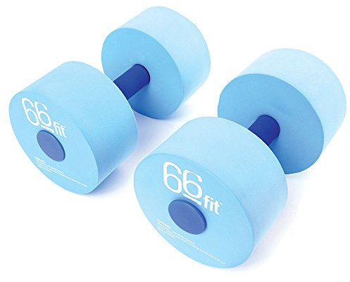 66 Fit - Manubri galleggianti per Piscina, Set da 2, Colore Blu