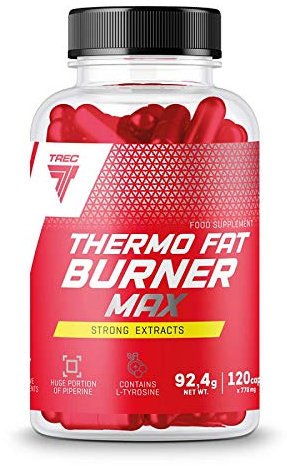 Thermo Fat Burner MAX 120 Kapseln | Gewichtsverlust | Schlankheitspillen | Energiepillen | Reduzierung des Fettgewebes