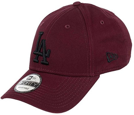 New Era Los Angeles Dodgers MLB Cap Verstellbar 9forty Kappe Baseball Weinrot - One-Size