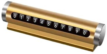 Woedpez Placa de matrícula de estacionamiento de alta visibilidad con grandes dígitos visibles, adecuada para motocicleta, coche, camión, uso al aire libre, placa de aparcamiento de liberación rápida