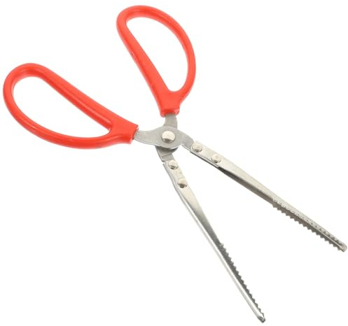 Toyvian Pinza per Granchi in Acciaio Inox 27 CM Antiscivolo Strumento Multifunzione per Raccogliere Granchi Aragoste e Anguille Accessorio da Cucina e Pesca All’Aperto
