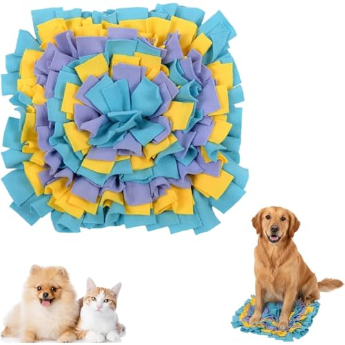 ToqoGeri Snuffle Mat for Dogs, Encourage Pets to Use Their Natural Foraging Skills and Slow Feed, Relieve Boredom, Interactive Dog Toys Suitable for Small Medium Large Dog and Cat