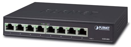 Action GSD-805 1000T 8P Planet Gigabit Ethernet Switch (1000Mbps, 8-Port)