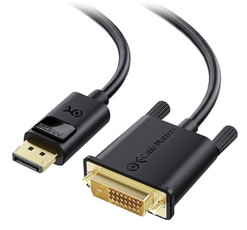 Cable Matters 2-Pack DisplayPort to DVI Cable (DP to DVI Cable) 6 Feet