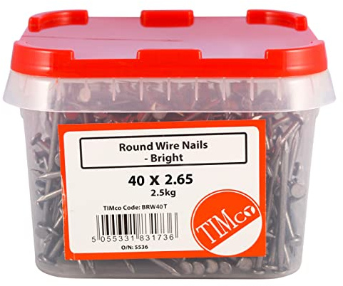 TIMCO Bright Round Wire Nails - 75 x 3.75-2.5kg