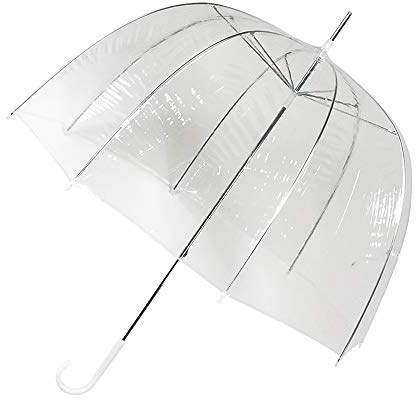 Impliva Parapluie canne, 87 cm, Transparent (Transparentes)
