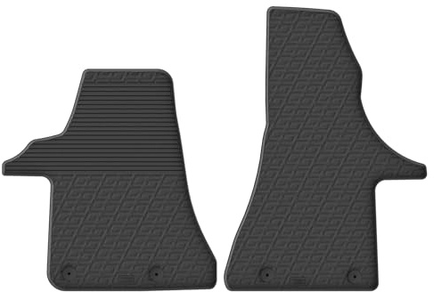 Gledring Satz Gummimatten kompatibel mit Volkswagen Transporter T6.1 2020- (G Profil 2-teilig + Montage-clips)