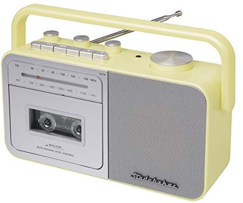 Studebaker SB2130CS Portable Cassette Player/Recorder with AM/FM Radio (Cream/Silver)