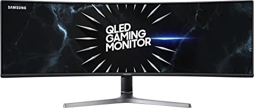 Samsung Monitor Gaming CRG9 (C49RG90), Curvo (1800R), 49, 5120 x 1440 (Dual QHD), 32:9, VA, HDR, 120 Hz, 4 ms, FreeSync, HDMI, USB 3, Display Port, Ingresso Audio, HAS, Flicker Free