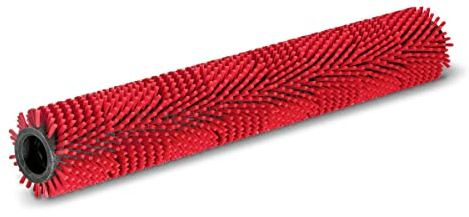Cepillo cilíndrico, medio, rojo, 638 mm