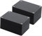 2 Pezzi Scatola di Giunzione Esterna, Scatole di Derivazione Impermeabili IP65 Scatola di Connessione Elettrica per Accessori Elettrici Plastica 100x68x50 mm/Nero