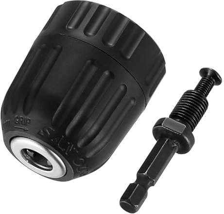 Mandrino Autoserrante 0,8-10mm, Adattatore per Mandrino Rapido, Portamandrino con Gambo Esagonale 1/4, Conversione Rapida per Utensili Elettrici