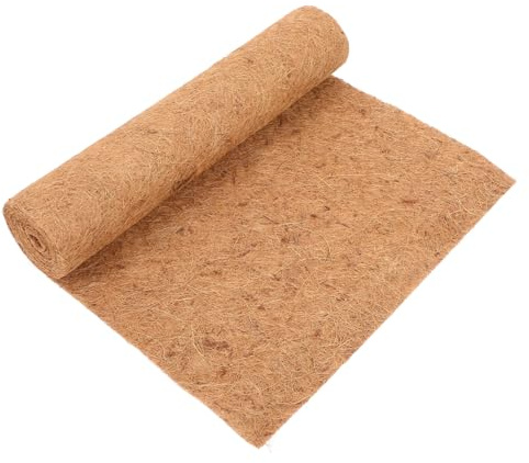 TOYANDONA Alfombra Natural para Reptiles De Fibra Vegetal, Sustrato Transpirable y Absorbente, Tamaño 0,5x2 M, Protección Vegetal para Terrarios, Adecuada para Tortugas y Reptiles