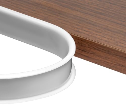 NUTKIT 4m*20mm Självhäftande Kantskydd i U-form för Möbel, Bordskanter, Supermjukt Skydd och Säkerhet för Barn, för DIY, Garderober, Möbel, Plana Bordsytor och Hörn - Vit
