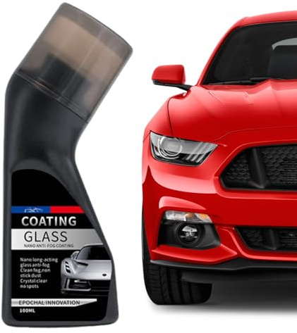 Rivestimento idrofobo per vetri – 100 ml di rivestimento antipioggia per parabrezza, spazzola in spugna, trattamento idrorepellente duraturo, rivestimenti professionali per vetri auto