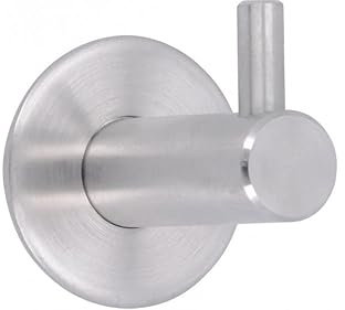 SIRO Kleiderhaken Nottuln, Schlicht, Edelstahl fein geschliffen, 38 mm x 42 mm x 35 mm, 1658/N1