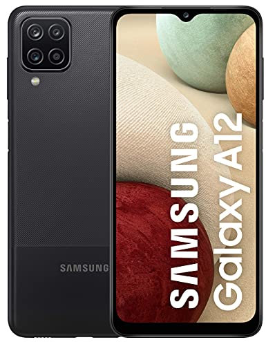Samsung Galaxy A12 - Smartphone 64GB, 4GB RAM, Dual Sim, Black (Renewed)