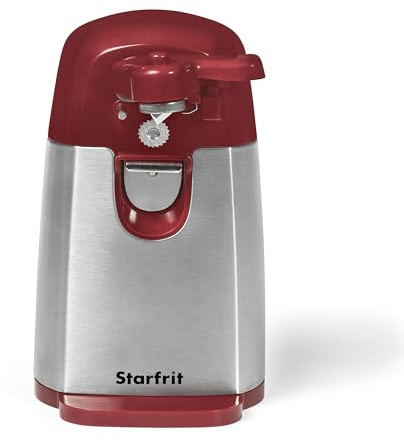 Starfrit Gourmet - MightiCan Can Opener - Holds and Leaves No Sharp Edges on Lid - Comfort Grip - Heavy Duty Non-Slip Knob - 3 Year Warranty