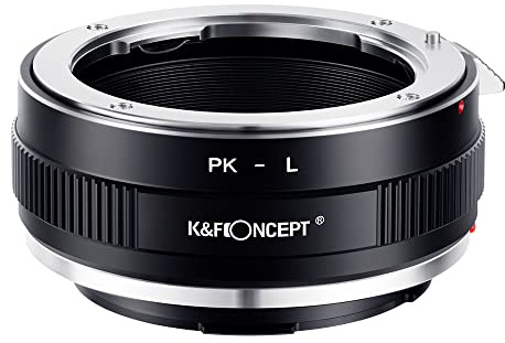 K&F CONCEPT PK to L Mount Adapter, Manual Focus Adapter Compatible with Pentax K Mount Lens to L Mount Camera Body