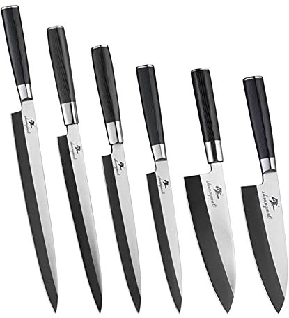 Couteau Saumon Sushi Set High Carbon 5Cr15 Couteaux de filetage de cuisine en acier Tanking Chef de poisson Couteau de sushi Couteau de cuisine (Color : Sashimi Deba)