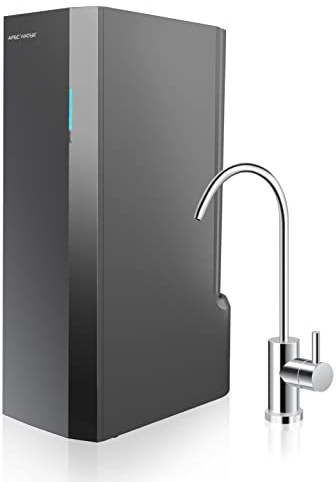 APEC WATER Tankless RO Water Filter System ROTL-AIO - Four-in-One Premium Reverse Osmosis Water Filtration, 2:1 Pure to Drain, Filters Fluoride, Heavy Metals, 1K+ Impurities, Easy DIY Install & Care