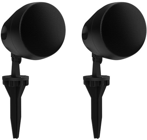 Audibax Ground 4T - Altoparlante Spike da 4 pollici per Esterni - Altoparlante Passivo a Proiezione - Potenza 20W RMS - Protezione IP66 - Altoparlanti per Giardino, Esterno, Patio e Decorazione