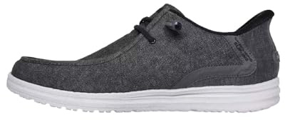 Skechers Melson-Coronado, Zapatillas Hombre, Negro/Gris, 44 EU
