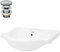 LuxeBath Waschbecken Keramik Weiß 67,5x21,5x51,5 cm Oval mit Ablaufgarnitur, Einbauwaschbecken mit Überlauf, Aufsatzwaschbecken Einbauwaschtisch Waschschale Waschplatz Handwaschbecken für Badezimmer