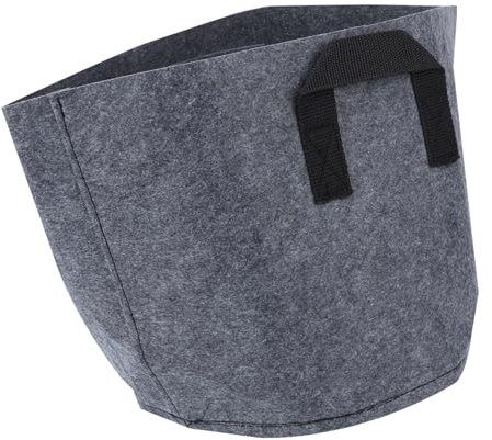 ibasenice 1pezzi Per Piantagione Non Ispessito Sacchetto Per Piante Riutilizzabile Per Vasi Da Piantagione Ed Esterni Grigio