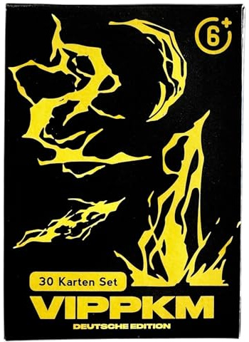 VIPPKM® 30 Karten Set - original deutsch - VIPPKM Geschenkbox kompatibel mit Pokemon Karten inkl. begehrter Holo-Sammelkarten -Ideal zu Weihnachten, Nikolaus & Geburtstag