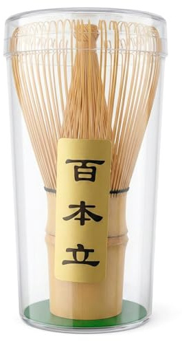 Batidor de Matcha en Bambú (Chasen) – Batidor Tradicional para Té Matcha – 100 Hilos para una Espuma Cremosa
