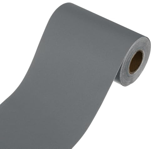 QUARKZMAN Borde De Papel Pintado. Bordes De Papel Pintado Pegar Y Despegar. 3.9 X 393 Cinta De Marco De Espejo Autoadhesiva Para Decoración De Cocinas. Dormitorios Baños. Gris