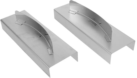 UTHCLO Protezione per Fornelli a Gas in Acciaio Inox Resistente al Calore, Griglia Ignifuga Antiscivolo per Cucina Professionale, Set 2 Pezzi per Ristoranti e Hotel