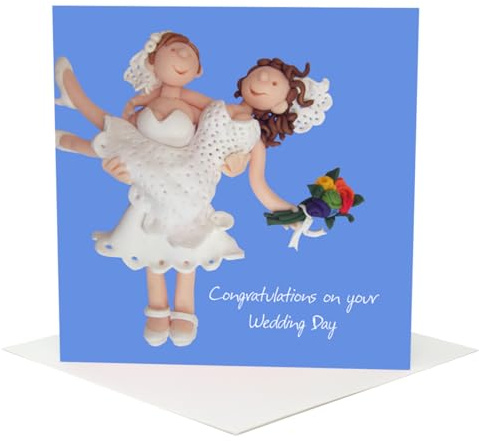 Tarjeta de boda, diseño de dos novias