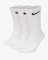 Nike Herren|Damen Socken Sx4508 001, Weiß, XL