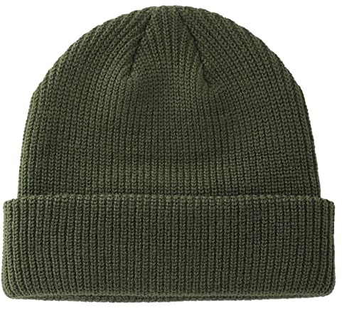 Connectyle Classic Men's Warm Winter Hats Acrylic Knit Cuff Beanie Cap Daily Beanie Hat (Army Green)