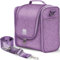 BOACAY Extra Große Kulturbeutel für Damen, Herren, Kinder, Kulturtasche mit Henkel, Reise Kosmetiktasche zum Aufhängen, Schminktasche, Waschtasche (X-Large) Wild Purple