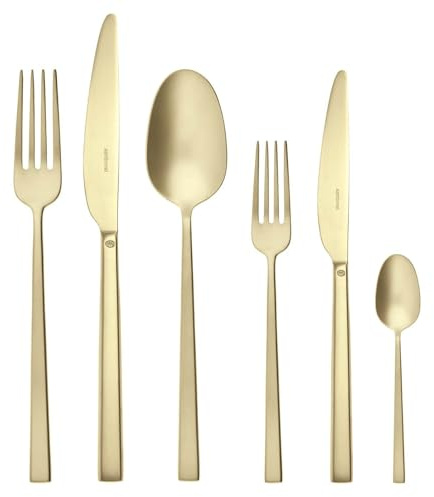 Rock Antique Besteck 36tlg.Vh. Edelst./PVD Champag. [SP]