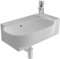 Alpenberger Handwaschbecken | Waschtisch aus Keramik mit Überlauf | Hängewaschbecken zur Wandmontage | Gästebad Waschbecken Modernes Design | Badezimmer Waschbecken | Lavabo Waschbecken Weiß