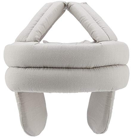 Elderly Protective Hat Anti-fall Head Helmet Head for Elderly Falls Protective Hat Elder Head Cap Safety Helmet for Elderly/patient/handicapped/stroke(Light gray ear protection)