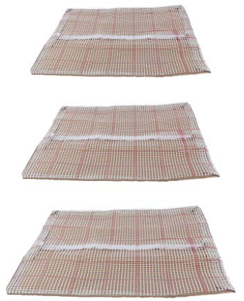 Easnea 43 x 43 cm Blanko Knüpfhaken Teppich DIY Kissenbezug für Kinder Anfänger (3er-Pack)