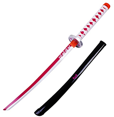 SHASHAYA Spada giapponese anime 75 cm, in bambù, Samurai Katana, fatta a mano, per cosplay, giocattoli con lama in bambù per bambini, ragazzi e ragazze, regalo per feste