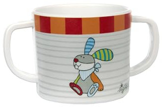 sigikid 25395 Kindertasse Hase RingelDingel rPET empfohlen für Kinder am 2 Jahren nachhaltig, robust und langlebig