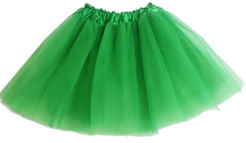 3 Layered Tutus for Girls,Tulle Tutu Skirts 3-8 Year Little Girls, Birthday Dance Halloween Cosplay Party (US, Age, 2 Years, 8 Years, Green)