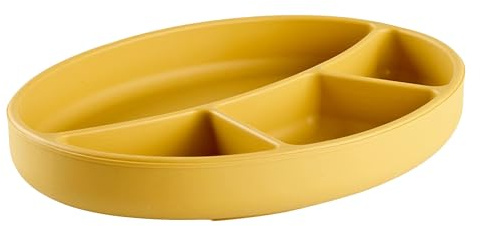 THERMOBABY - Silikonbricka - sugkopp för bebisar - babytallrik - okrossbar barntallrik - halkfri - diskmaskins- och mikrovågsugnssäker