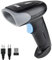 JIAN BOLAND Wireless Barcode Scanner USB Handheld Laser Bluetooth Barcode Scanner 1D 2D QR Screen Scanning Bar Code Reader Works with PC, iPad, Smartphone, Laptop-U26