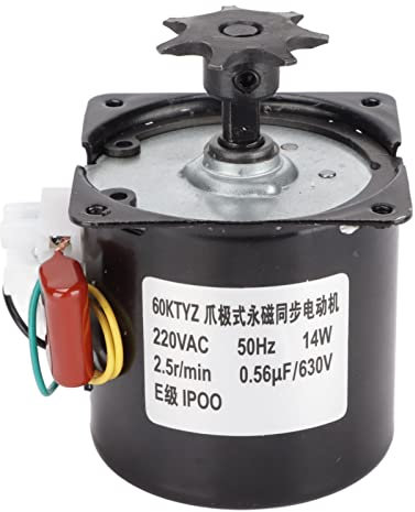 Synchron-Eiwender-Motor, 220V 14W Automatischer Eierwender-Motor Wasserdichter Eierwender-Rotator Brutmaschinenmotor, Eier Brutmaschinen-Zubehör für Hühner Enten
