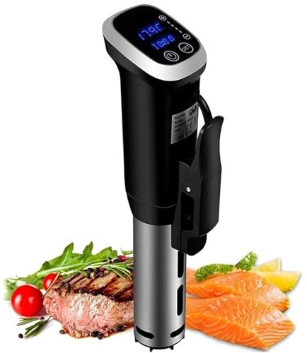 PODEC Sous Vide Kit Set, 1200W Professional Thermal Immersion Circulator Cooker With Digital Display, Accurate Temperature Time Control and IPX7 Waterproof Design, for Hotels, Western Restaurants