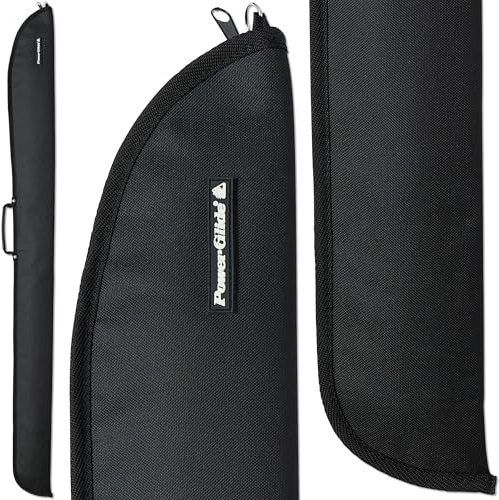POWERGLIDE Black Soft Cue Case 3/4 Jointed with Accessory Storage