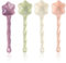 4 Cuchara de Cerámica, Cucharon, Cucharas De Mango Largo, Cucharas Bonitas, Utensilios De Cocina, Reutilizable, Cuchara Estrella, Cuchara de Colores, Para Sopas, Café, Postres, Helados, Yogur